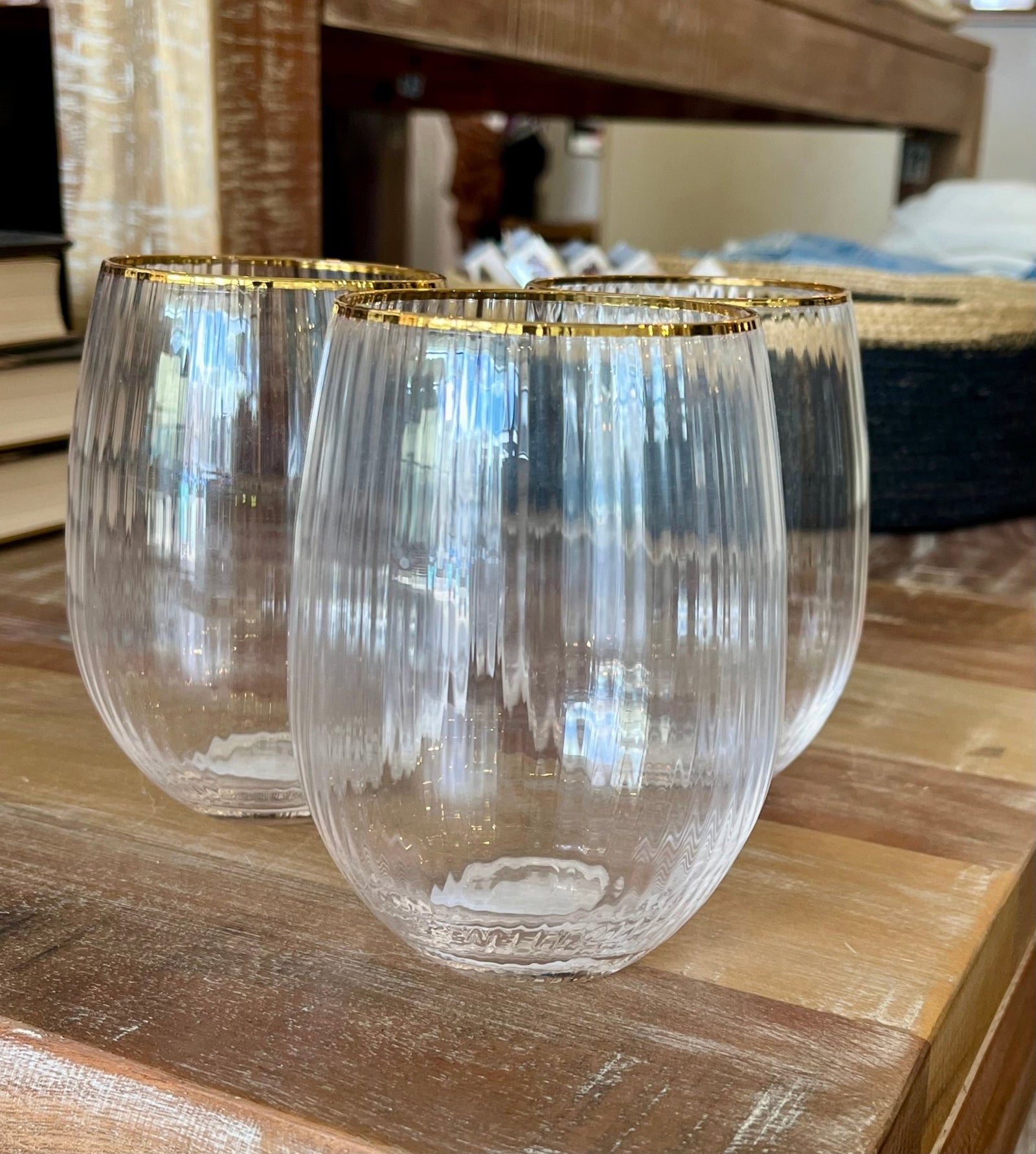 Optic Stemless Wine Glass - The Collective Park City