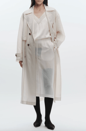 Osman Sheer Oversized Trench Coat - The Collective Park City