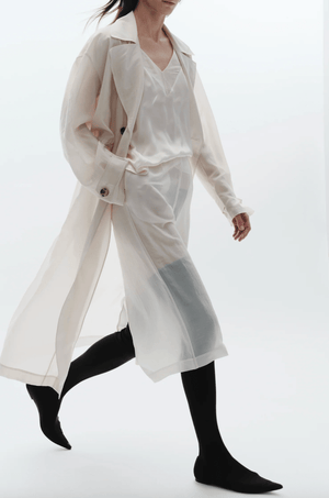 Osman Sheer Oversized Trench Coat - The Collective Park City