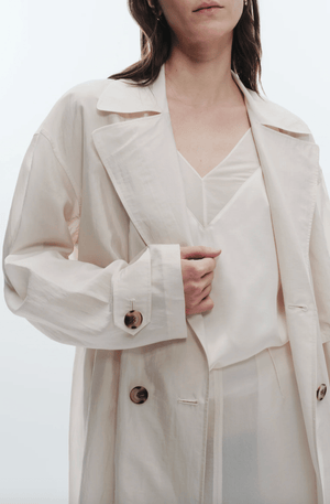 Osman Sheer Oversized Trench Coat - The Collective Park City