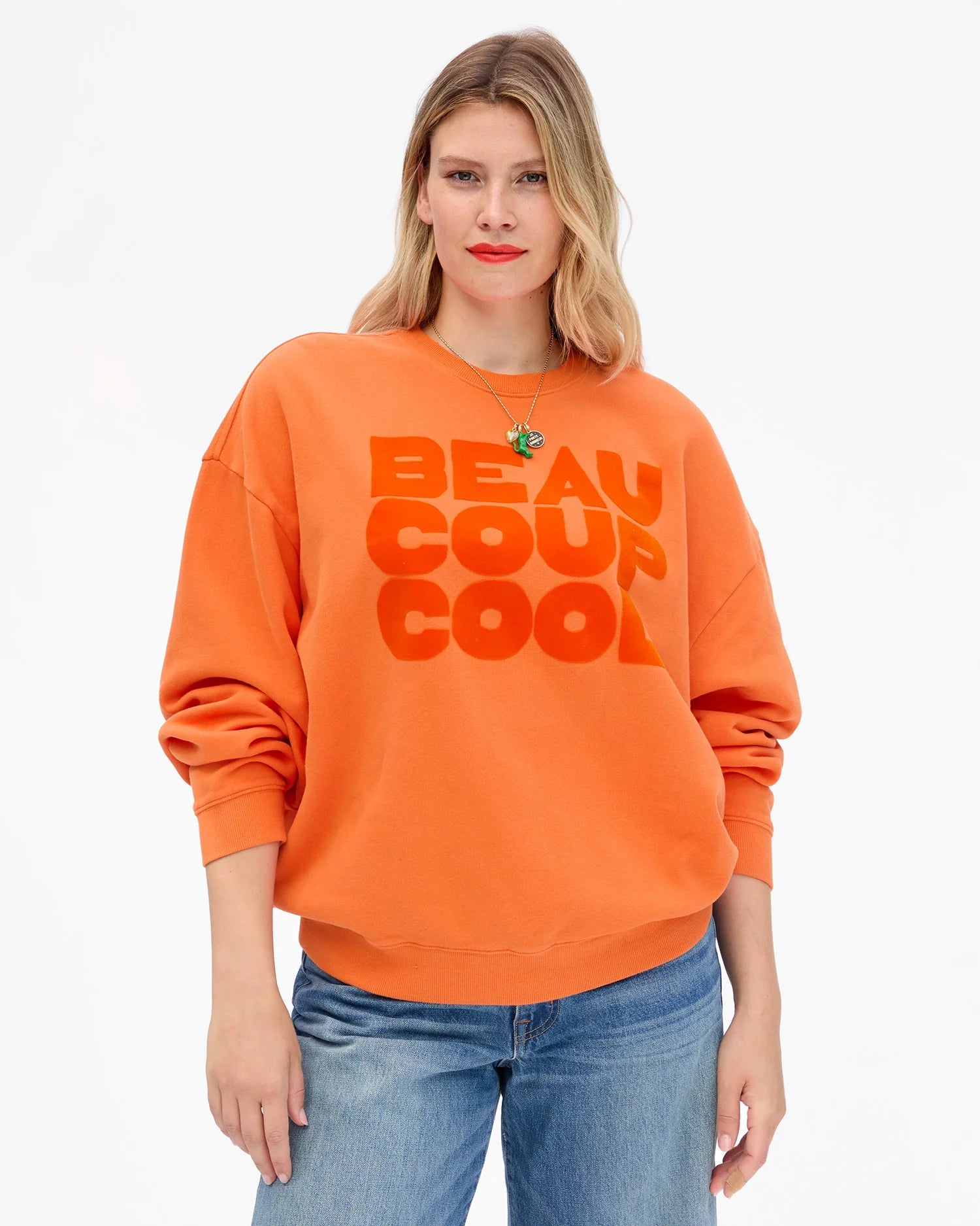 Oversized Sweatshirt - BEAUCOUP COOL - The Collective Park City