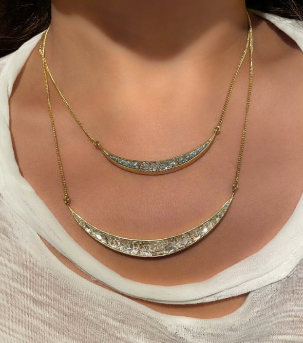 Ozare Silver Diamond Pendant Necklace - The Collective Park City