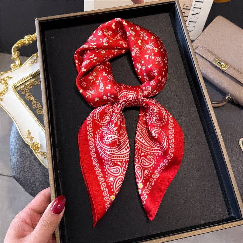 Paisley Print Neckerchief Scarf - The Collective Park City