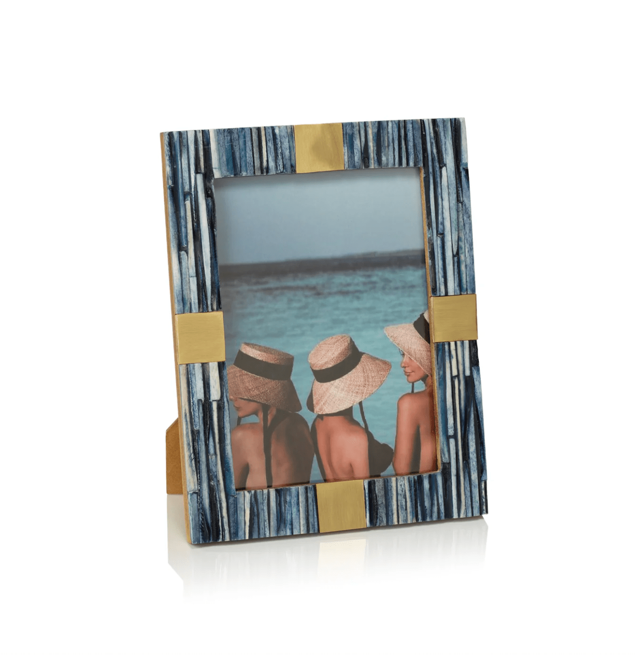 Palermo Blue Bone Inlay Picture Frame - 5x7 - The Collective Park City