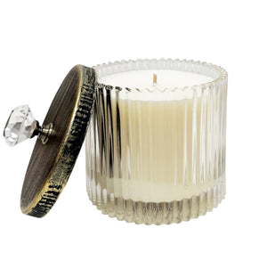 Palo Santo & Cedar Crystal Handle Lid Candle - The Collective Park City