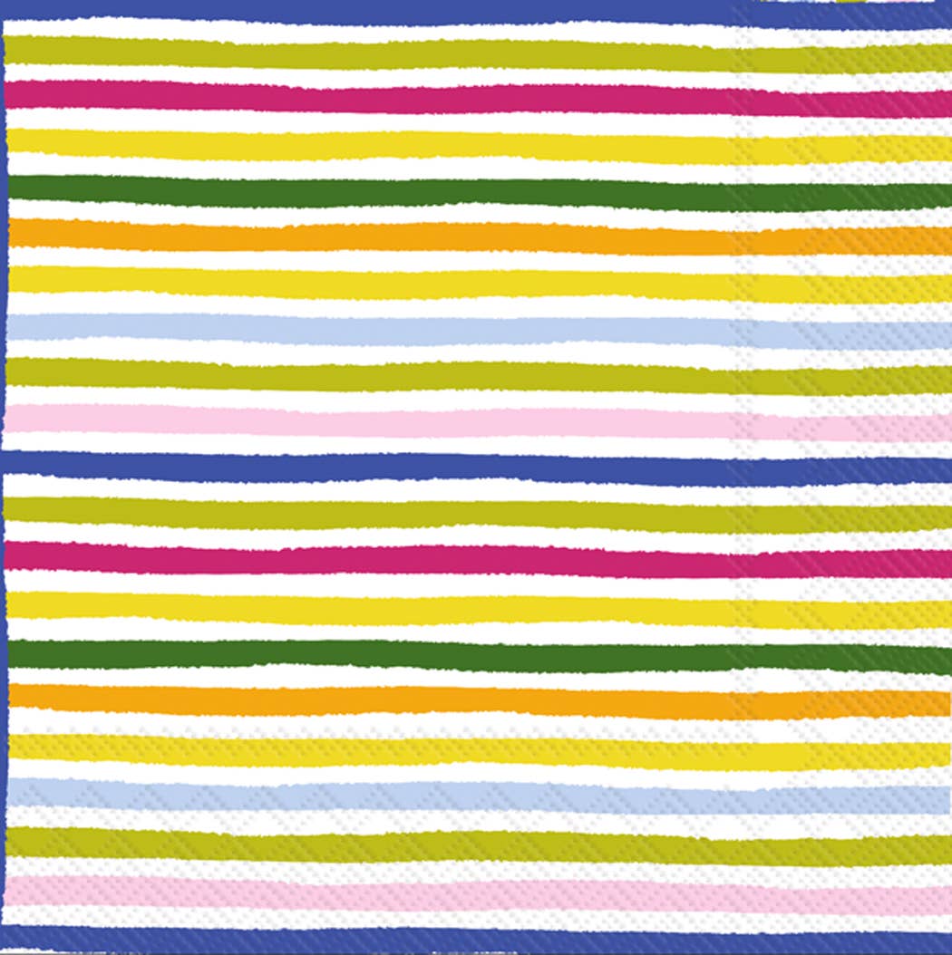 Paper Cocktail Napkins Pack of 20 Smart Stripes - The Collective Park City