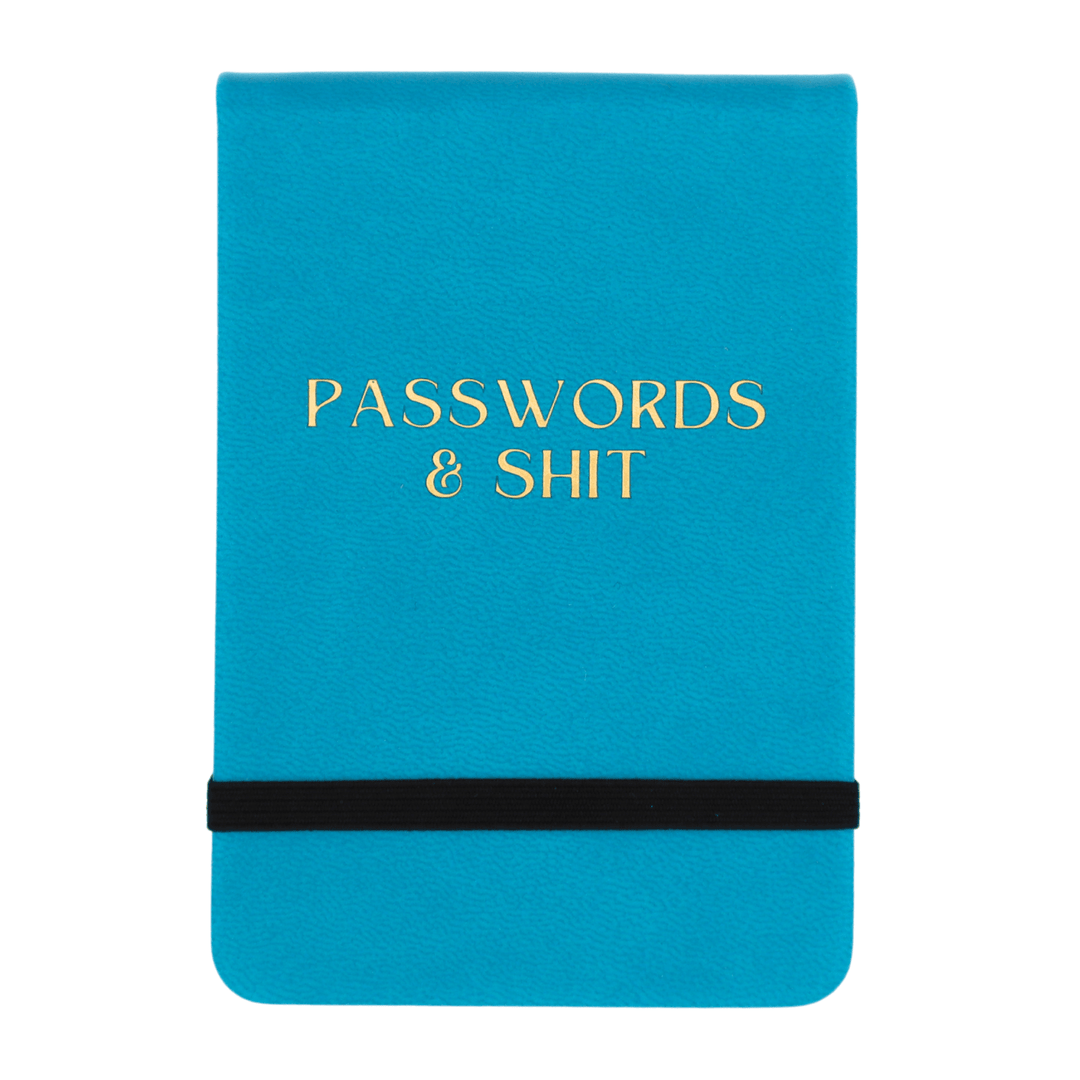 Passwords & Shit Leatherette Pocket Journal - The Collective Park City