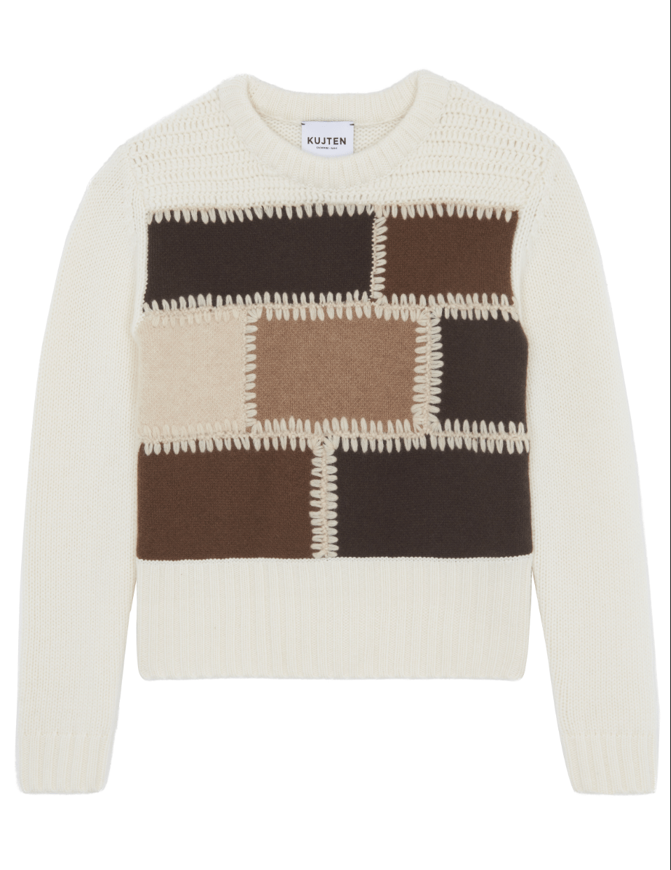 Patchwork Cashmere Sweater - The Collective Park City