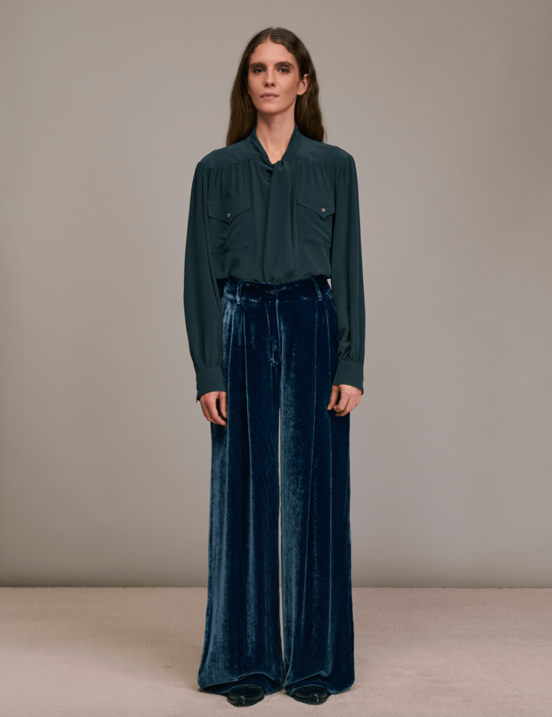 Pavano Velvet Wide Leg Pant - The Collective Park City