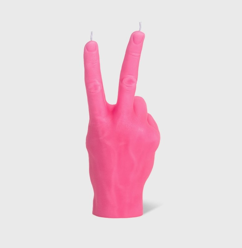 Peace Hand Gesture Candle - The Collective Park City