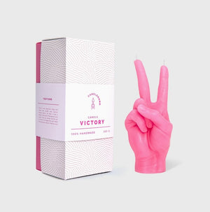 Peace Hand Gesture Candle - The Collective Park City