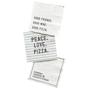 Peace. Love. Pizza. Cocktail Napkin - The Collective Park City