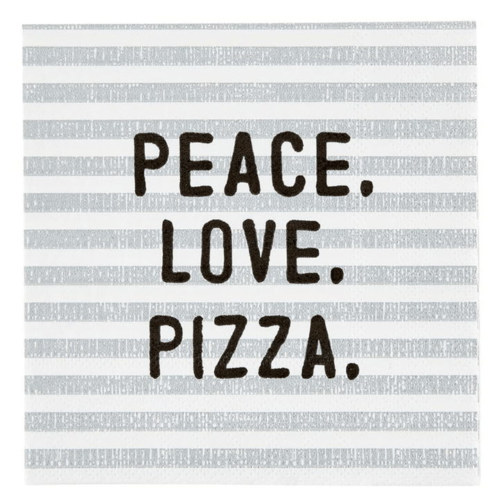 Peace. Love. Pizza. Cocktail Napkin - The Collective Park City