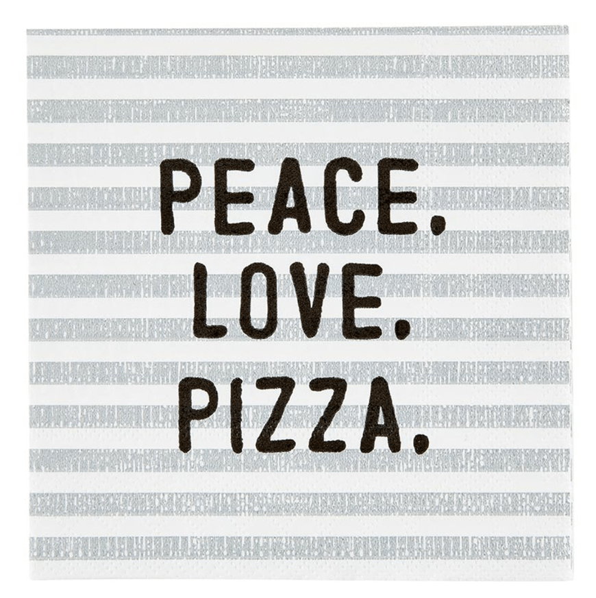 Peace. Love. Pizza. Cocktail Napkin - The Collective Park City