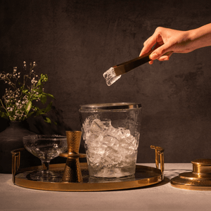 Pebbled Ice Bucket / Tongs Set - The Collective Park City