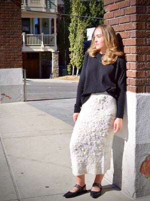 Pencil Skirt with Sequins - The Collective Park City