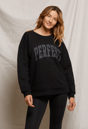 "perfect" Cotton Pullover Sweatshirt - The Collective Park City