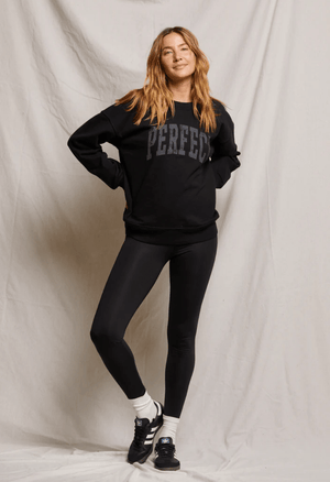 "perfect" Cotton Pullover Sweatshirt - The Collective Park City