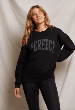 "perfect" Cotton Pullover Sweatshirt - The Collective Park City