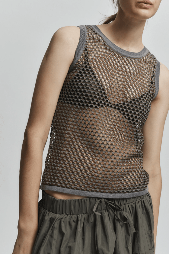 Perla Open Weave Tank - The Collective Park City