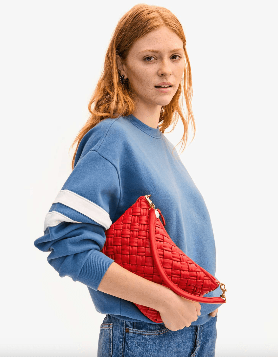 Petit Moyen Messenger Bag - Rosa Puffy Woven - The Collective Park City