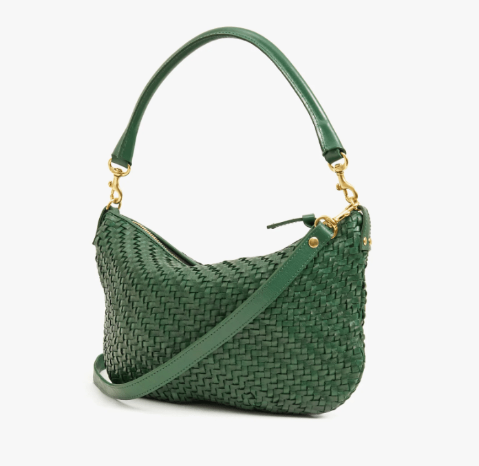 Petit Moyen Messenger / Evergreen Woven Zig Zag - The Collective Park City