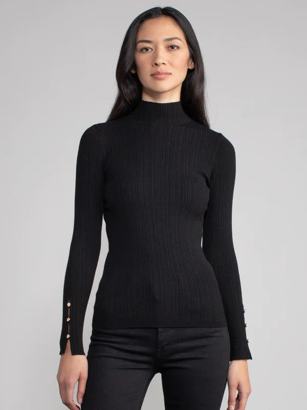 Phoebe Rib Mockneck Sweater