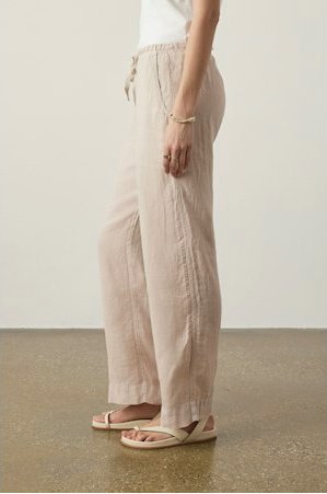 Pico Linen Drawstring Pant - The Collective Park City