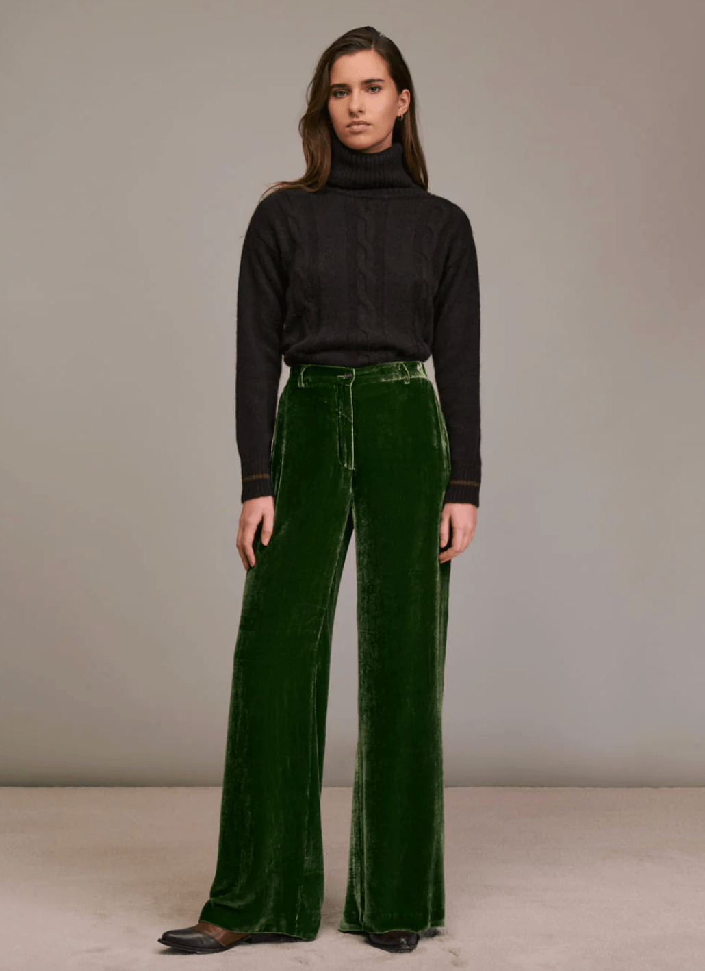 Piedro Velvet Wide Leg Pant - The Collective Park City