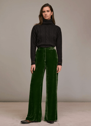 Piedro Velvet Wide Leg Pant - The Collective Park City