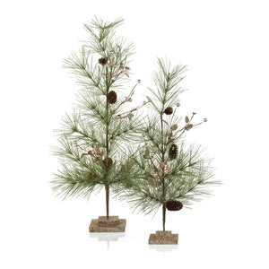 Pine Tree w/Pine Cones - 12" - The Collective Park City