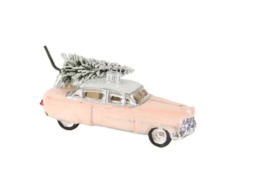 Pink Cadillac Ornament - The Collective Park City