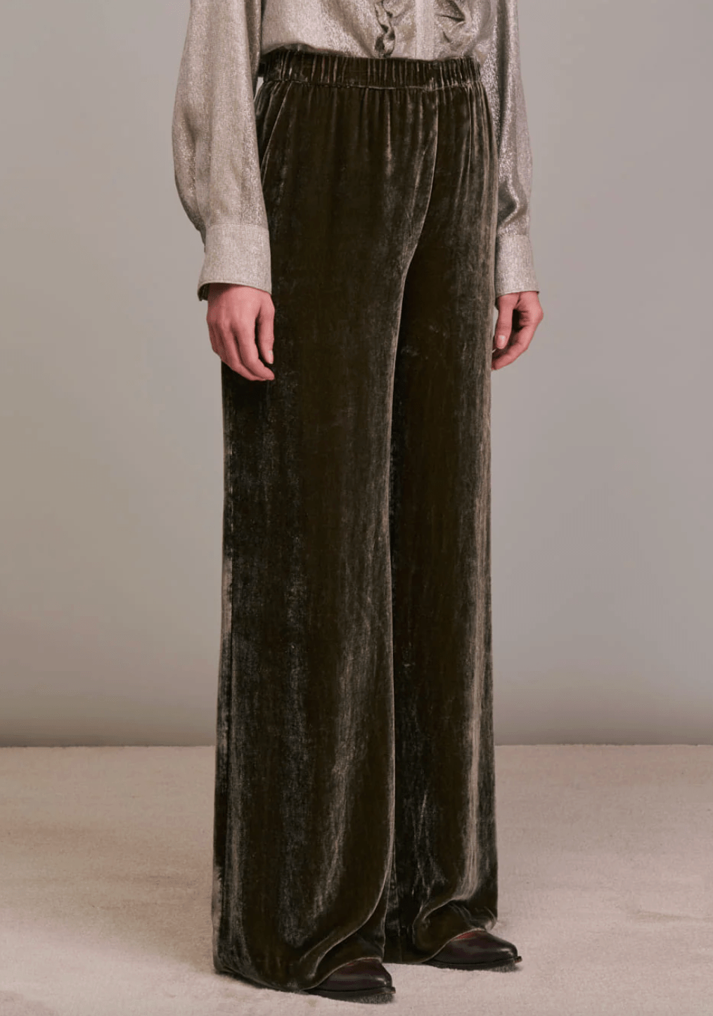 Piorico Velvet Wide Leg Pant - The Collective Park City