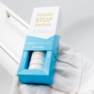 Please Stop Talking - Shower Steamers - Blackberry Vanilla Musk - The Collective Park City