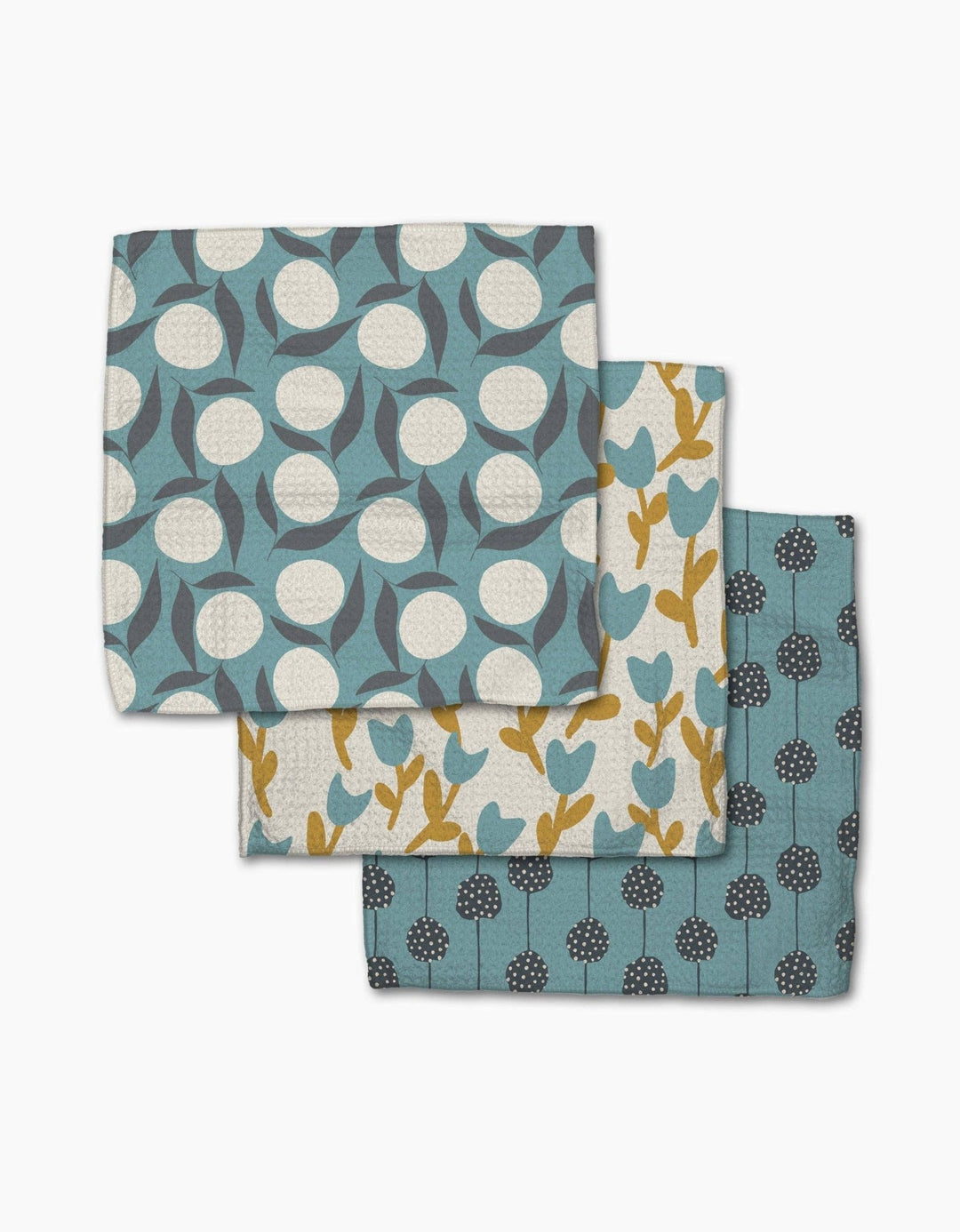 Polka Dot Blooms Dishcloth Set - The Collective Park City