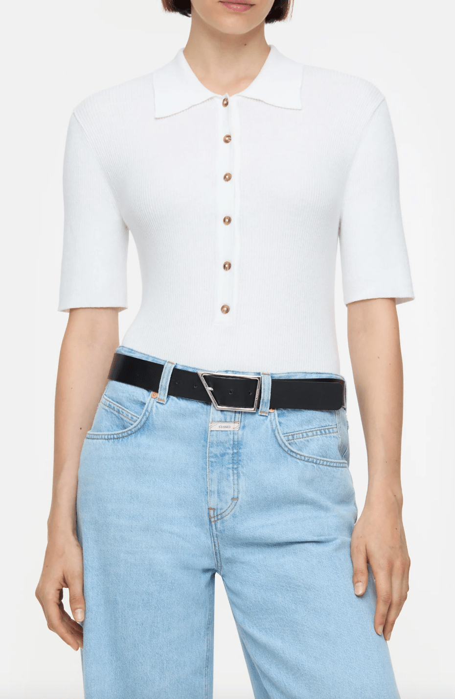 Polo Short Sleeve Top - The Collective Park City