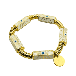 Positive Vibes Bracelet White - The Collective Park City