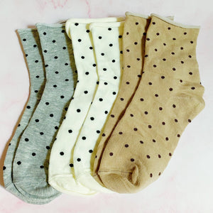 Precious Polka Dot Socks - The Collective Park City