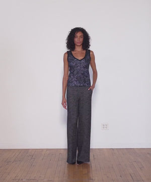 Carla Straight Leg Pant - Glitz Grey