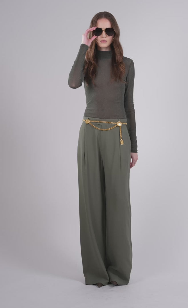 Callie Turtleneck Sheer Top