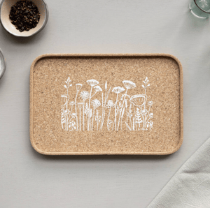 Printed Cork Tray - Flowers - The Collective Park City