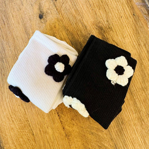 Puffy Daisy Embellished Socks - The Collective Park City
