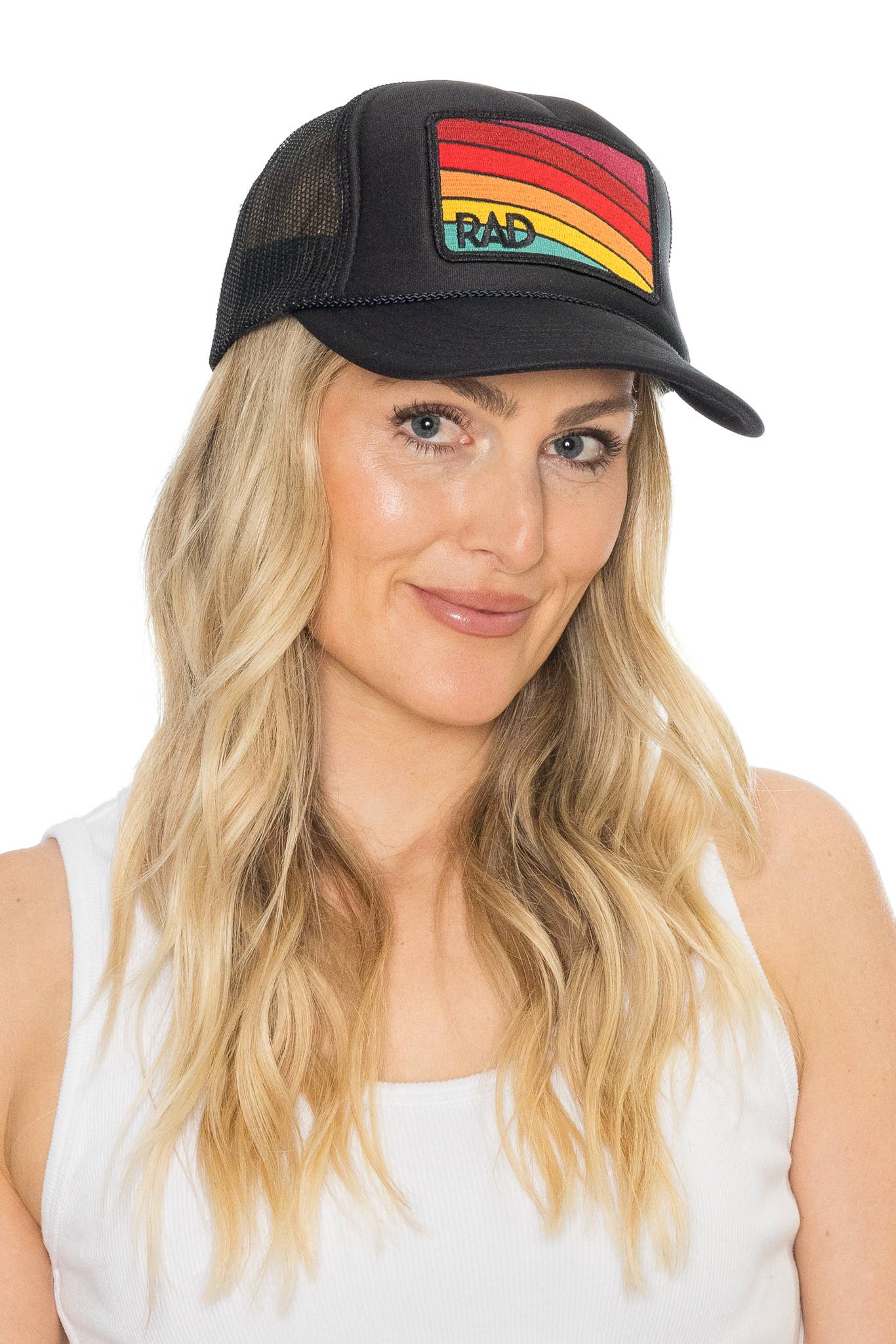 Rad Hat Trucker Hat in Black - The Collective Park City