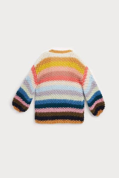 Rainbow Hand Knitted Cardigan - The Collective Park City