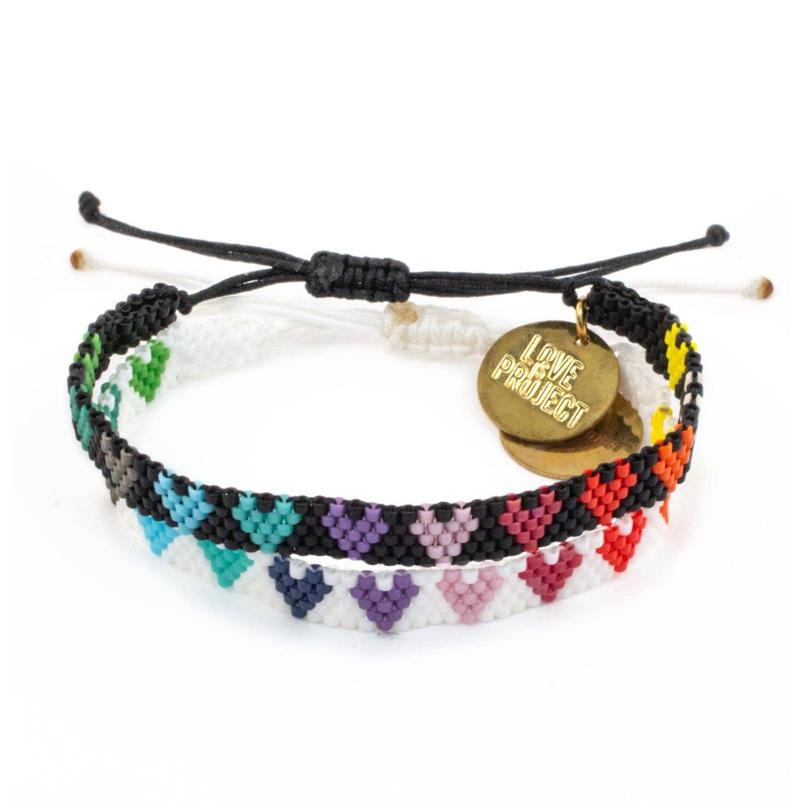 RAINBOW LOVE is LOVE Bracelets Set (of 2) - The Collective Park City