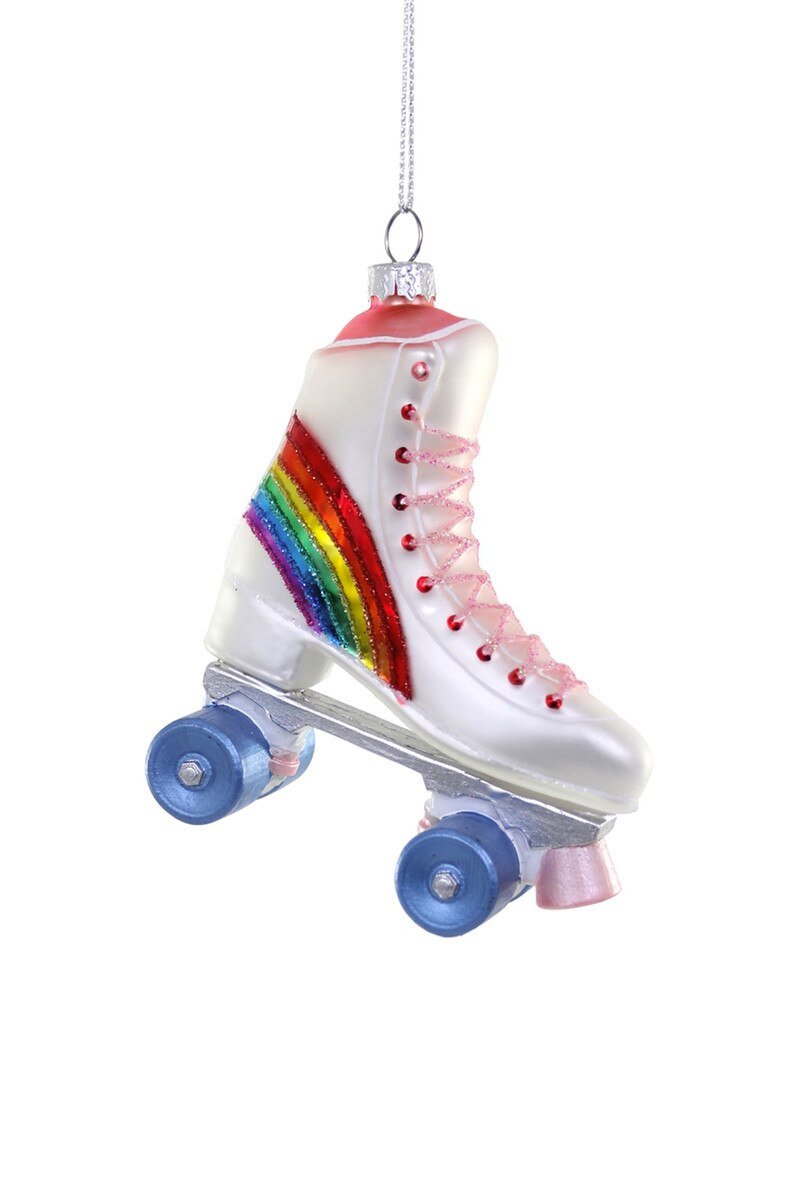 Rainbow Rollerskate Ornament - The Collective Park City