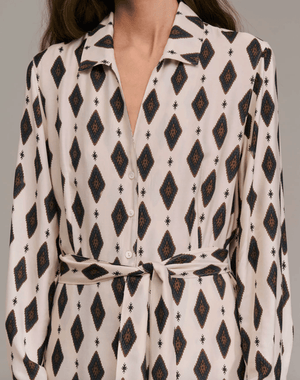 Ravivia Button Down Robe Dress - The Collective Park City