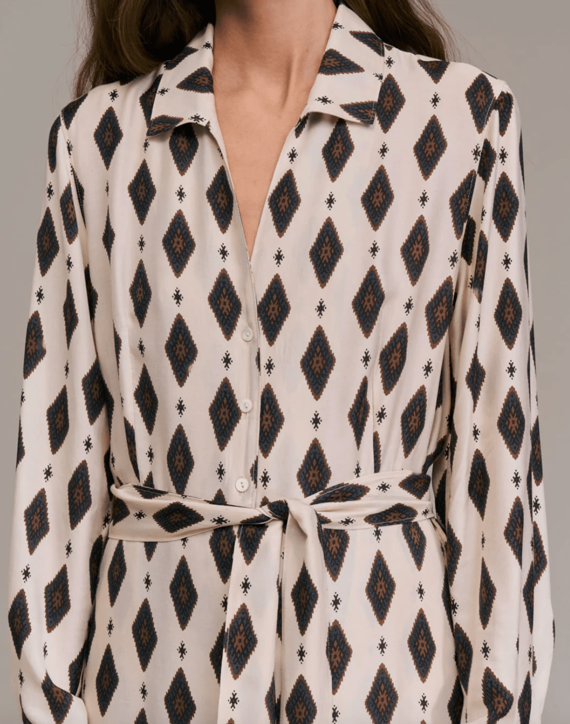 Ravivia Button Down Robe Dress - The Collective Park City