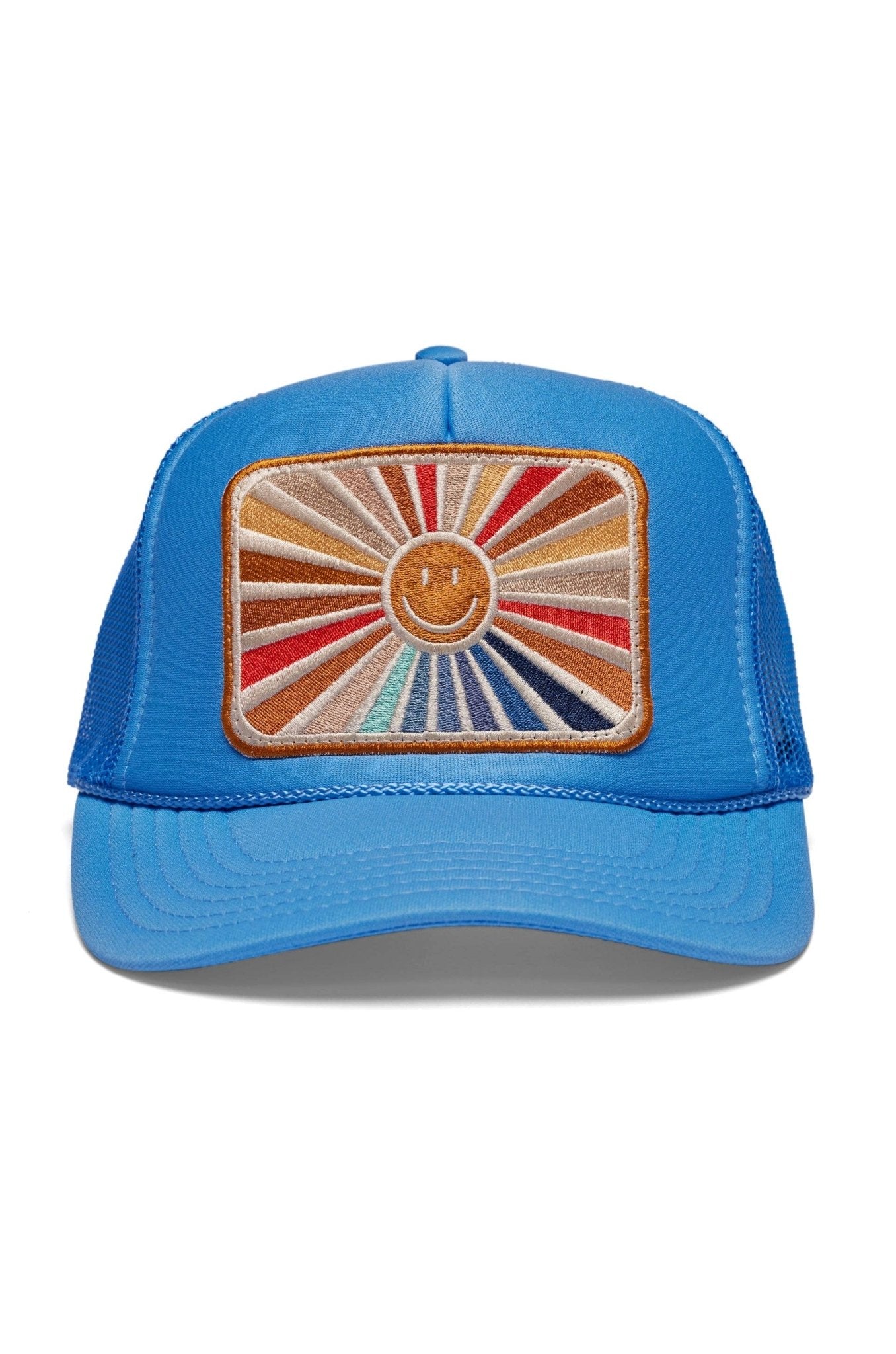 Rays Of Happy Trucker Hat - Blue - The Collective Park City