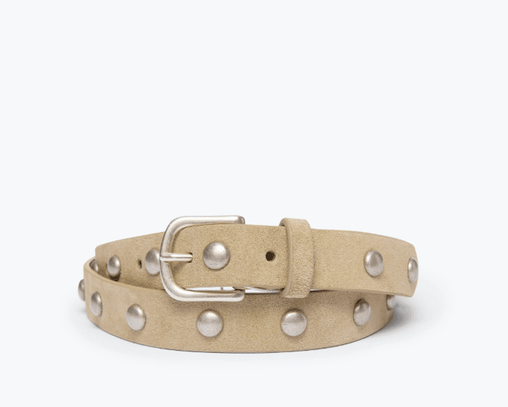 Rebecca Oval Studded Suede Belt - The Collective Park City